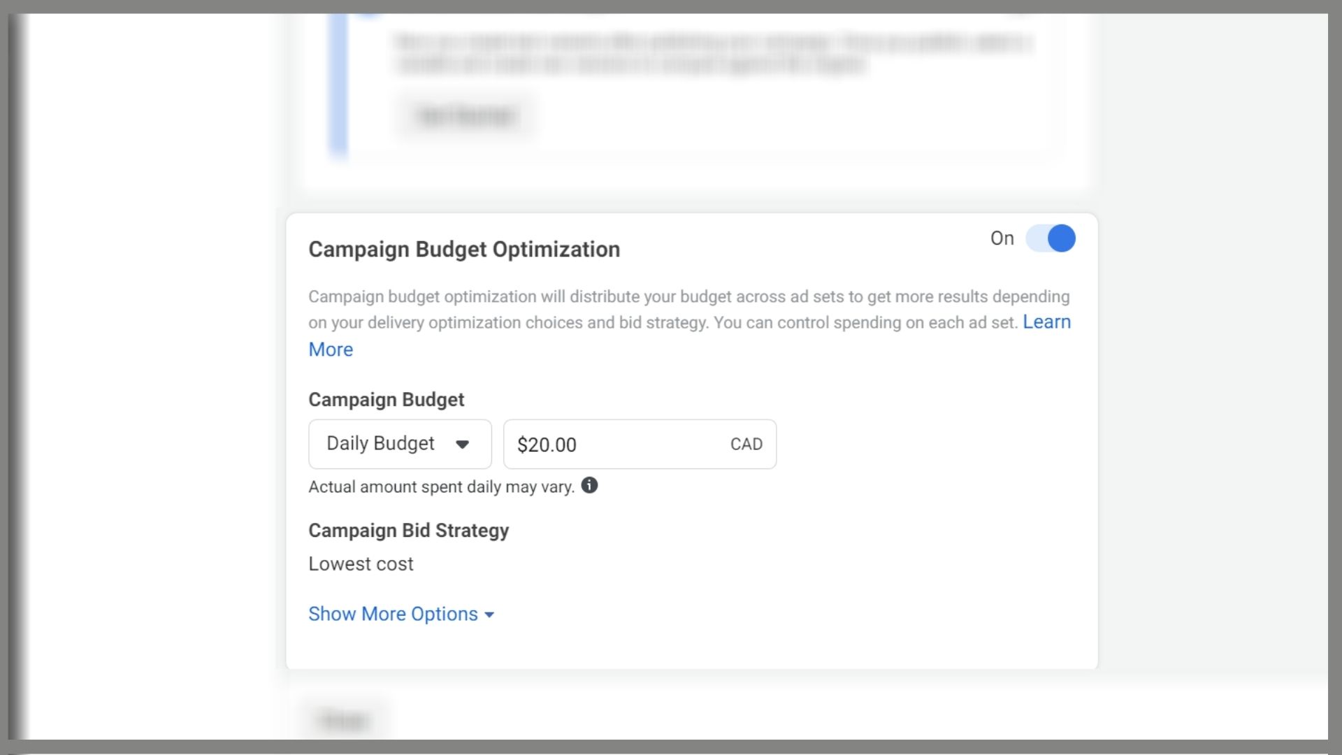 Facebook Ad Campaign Budget (6) Facebook Ad Campaign Budget (6)
