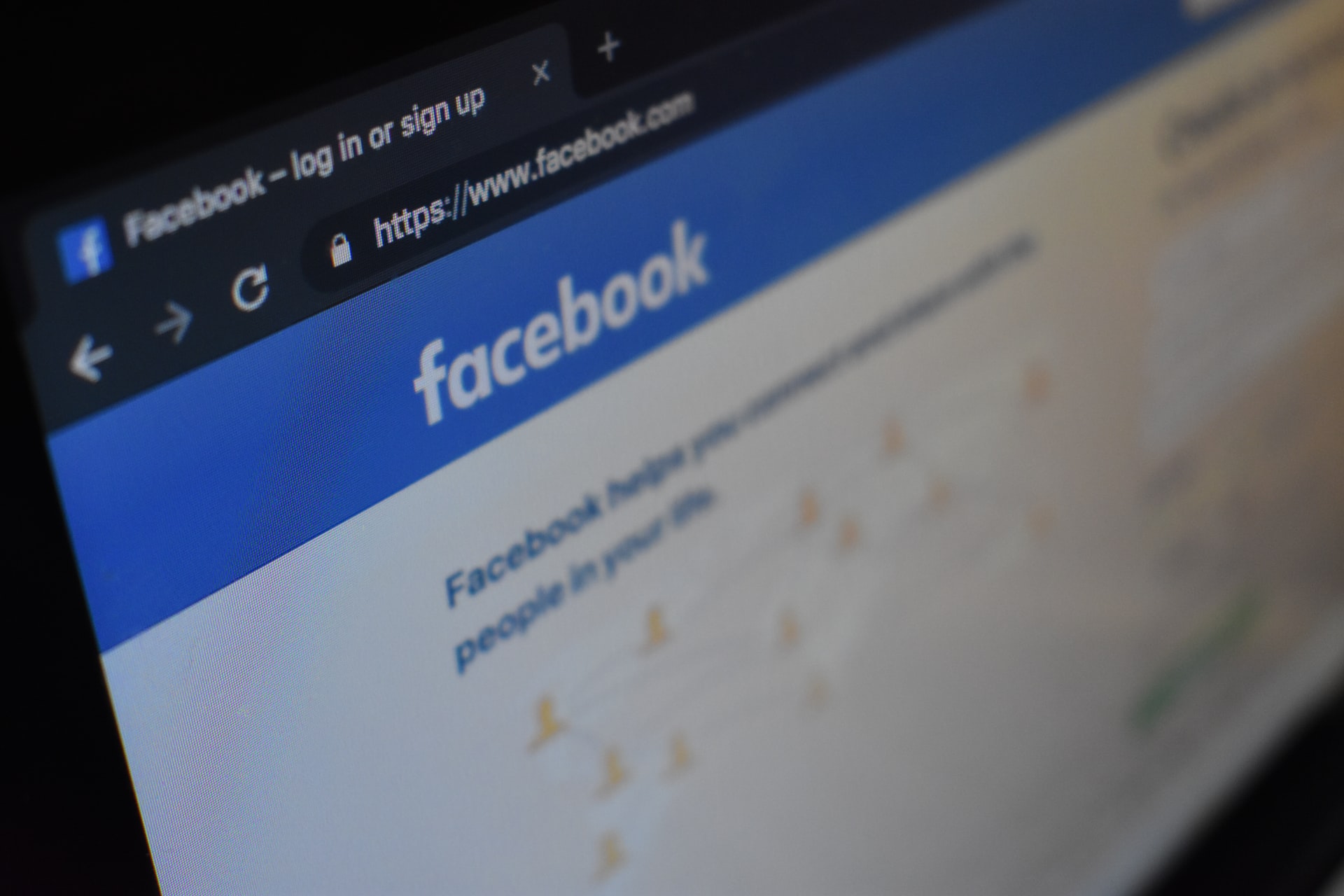 Facebook home page